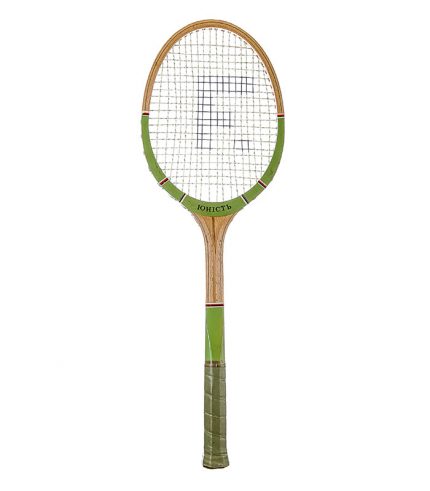 Real tennis racket Unost (green) NFT - Antiquerackets.com
